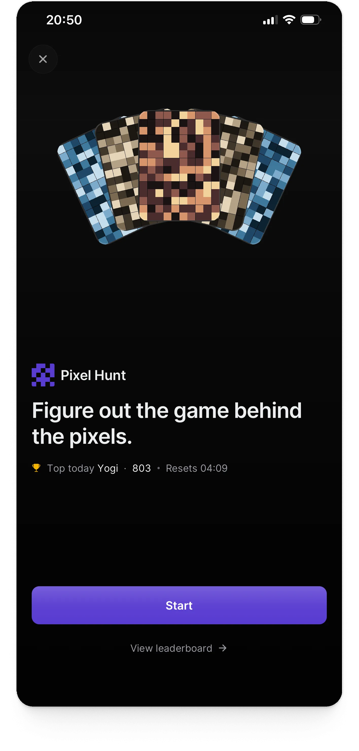 Picashot Pixel Hunt: the daily game of guessing which game a pixelated photo came from