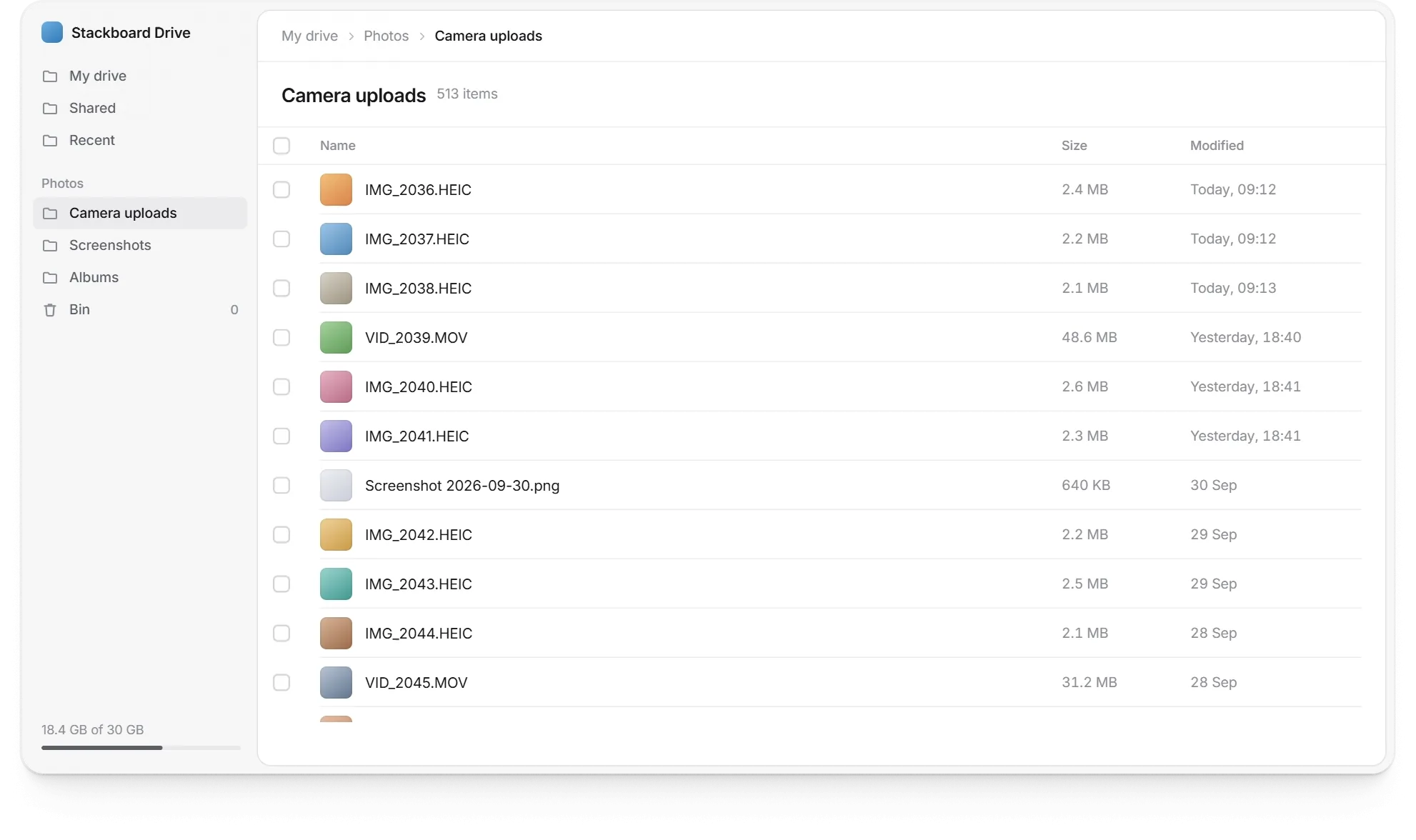 A file manager's delete button that asks for more the more it deletes: one file goes on a tap, while 512 files take a two-second hold, counted down as Keep holding